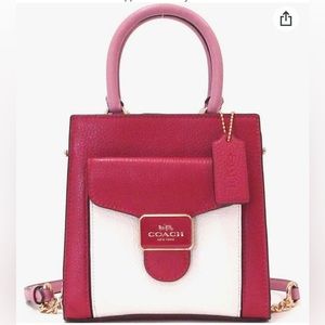 Coach mini Color block Red Multi